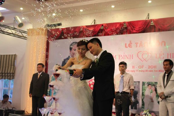 tiệc cưới đẹp mắt