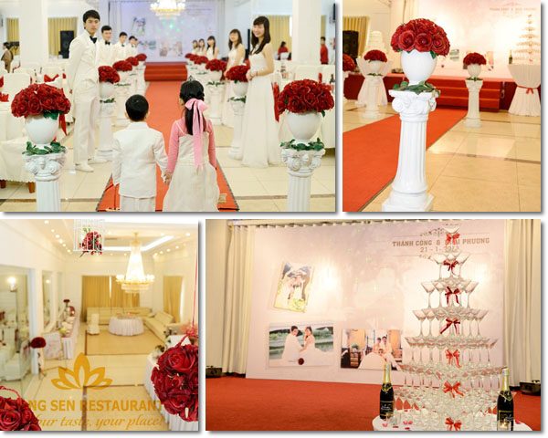 Hương Sen tổ chức tiệc cưới