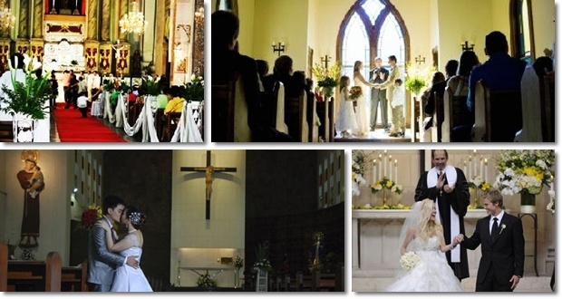 lễ cưới trong nhà thờ