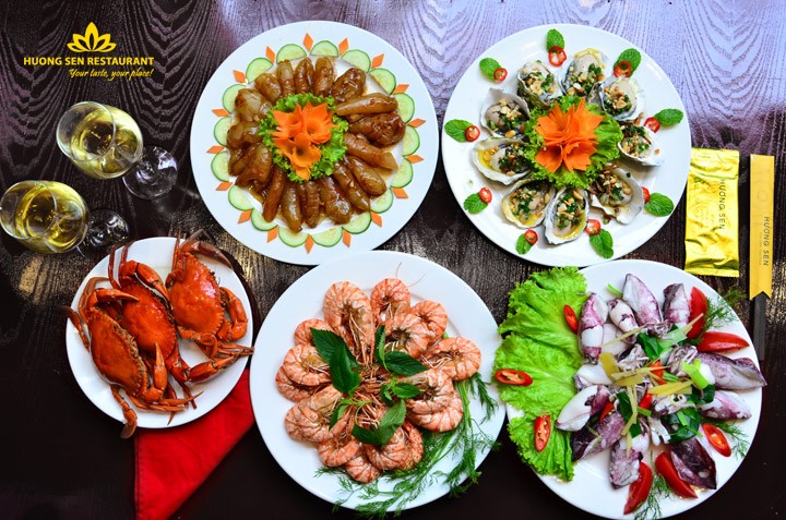 buffet hải sản cao cấp Hương Sen