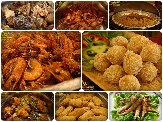 Một số món buffet hải sản chính Một số món buffet hải sản chính